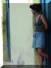 Woman in doorway