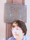 Author in front of the National Union of Artists and Writers building