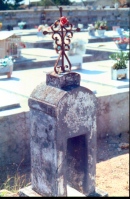Typical grave marker in Cuba
