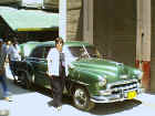 Classic green car