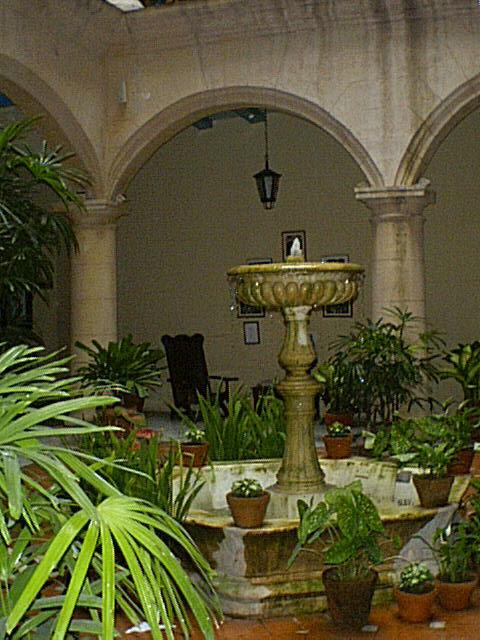 Tourist hotel courtyard, Havana, Cuba