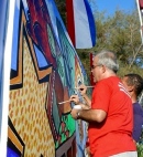 Mural commemorating victims of September 11 attacks